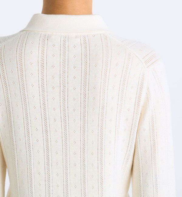 Edition「コットンカシミヤ ロングスリーブ ニットポロ」|ニット・セーター|