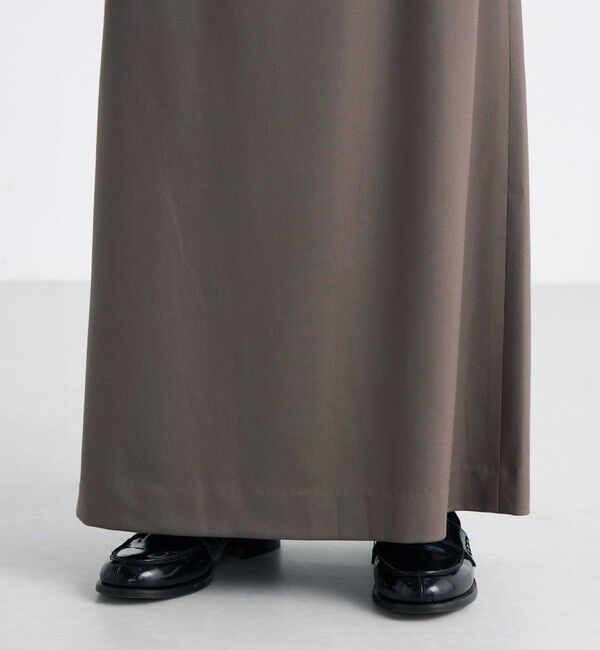 Edition「Super160's ウールツイル Iラインスカート」|スカート|