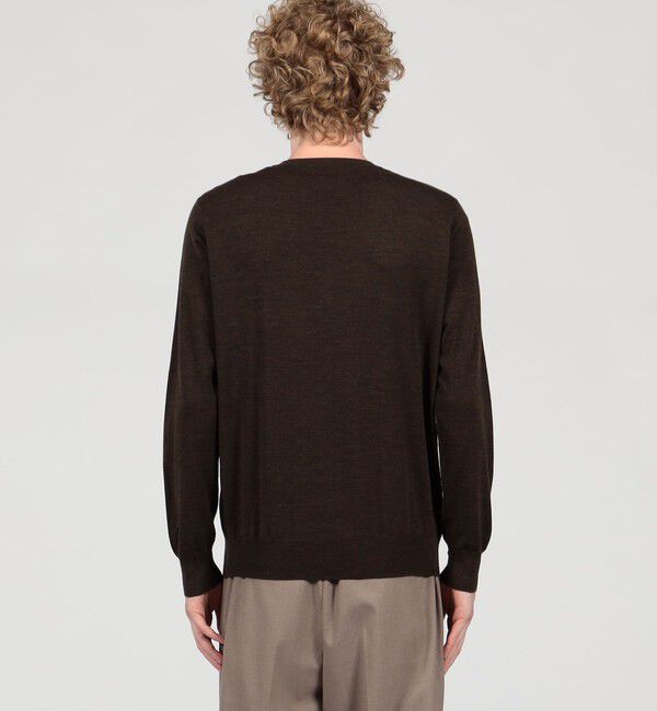 TOMORROWLAND MENS「TOMORROWLAND tricot スーパーファインメリノウール クルーネックプルオーバー S-WOOL」|ニット・セーター|