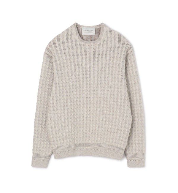 TOMORROWLAND MENS「TOMORROWLAND tricot アルパカポリエステルケーブル クルーネックプルオーバー」|ニット・セーター|11 オフホワイト