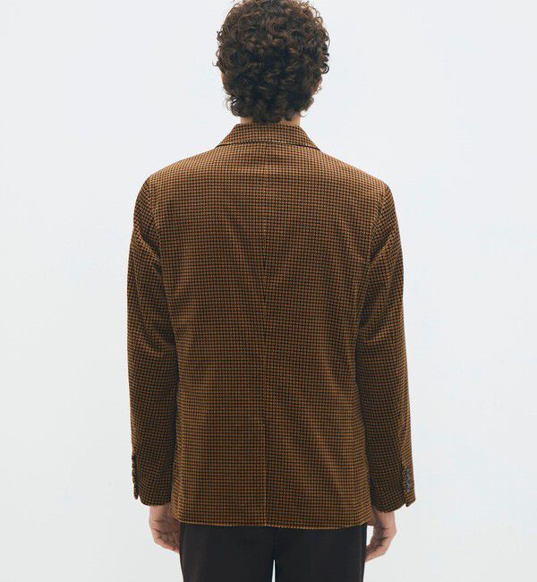 CABaN「コットンベルベット Pixelプリント3Bジャケット」|テーラードジャケット|