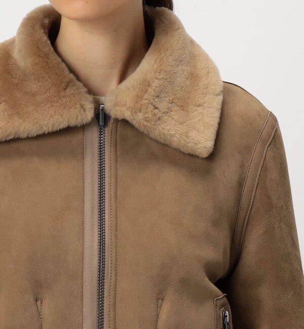 BACCA「ラムレザー ムートンジャケット」|ブルゾン・スタジャン|