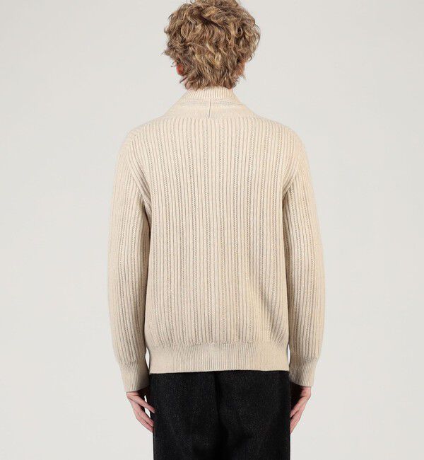 TOMORROWLAND MENS「ウールカシミヤシルク リブVネックカーディガン」|ニット・セーター|