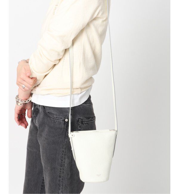  「【blancle/ ブランクレ】S.LETHER  2WAY BUCKETSH S」|ショルダー・メッセンジャー|ホワイト