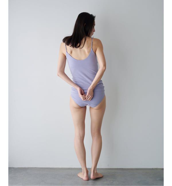 EMILYWEEK「【RESET】オーガニックコットン混 ブラキャミソール（グレージュ、パープル）」|インナー|