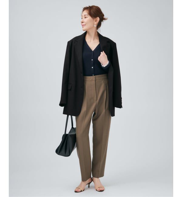 VERMEIL par iena「1タックテーパードパンツ」|スラックス|