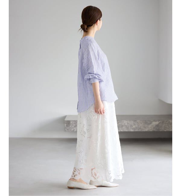 IENA「《新色/WEB限定/追加2》ラミーリヨセルノーカラーブラウス」|シャツ・ブラウス|