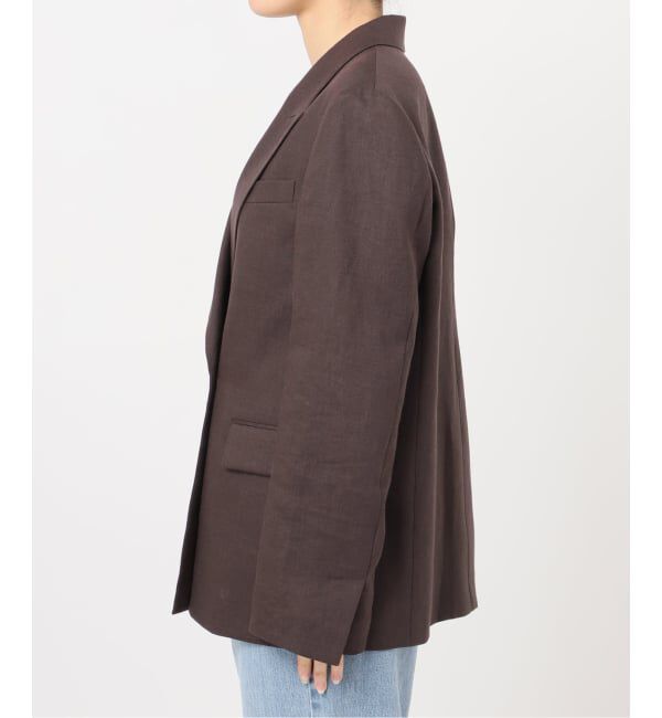 IENA「ウォッシャブル リネンミックス テーラードジャケット」|テーラードジャケット|