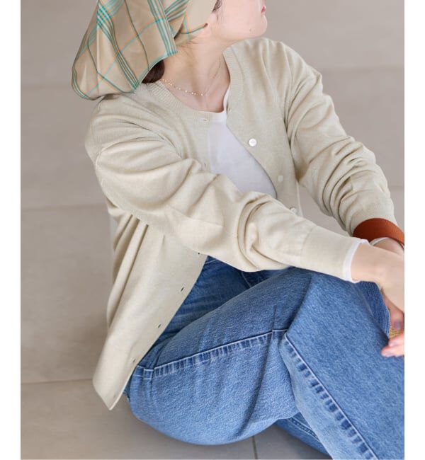 IENA「《新色あり/追加2》LEVITAロングスリーブカーディガン」|カーディガン|