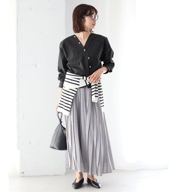 IENA「MA/RE/マレ カシュクールSHIRTS シャツ LIGHT COTTON 104 GR」|シャツ・ブラウス|