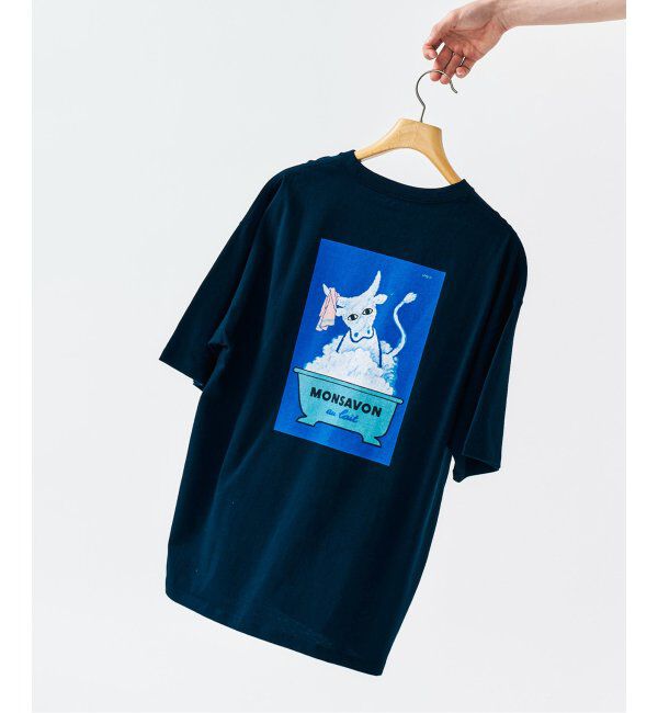 417 EDIFICE「SAVIGNAC サヴィニャック別注 French Company プリントTシャツ 1」|Tシャツ・カットソー|ブラック A