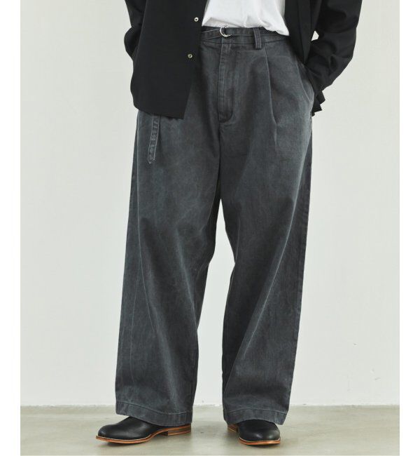 EDIFICE「フェード  ベルテッド トラウザー」|デニム|