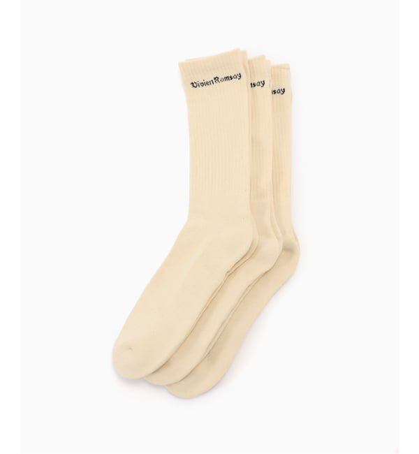PULP「VIVIEN RAMSAY / ヴィヴィアンラムゼイ SPORTS SOCK (3 PACK)」|ソックス|ナチュラル