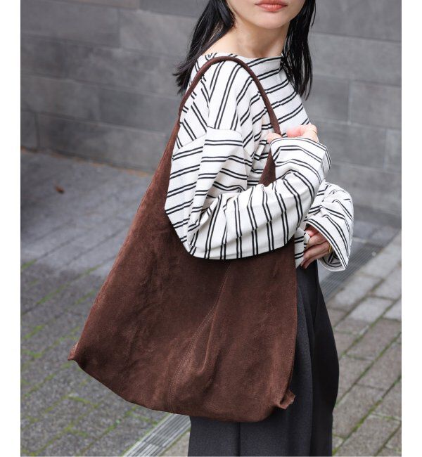 JOURNAL STANDARD relume「《WEB限定追加》別注【AULENTTI/オウレンティ】スウェードトートバッグ」|トートバッグ|ブラウン