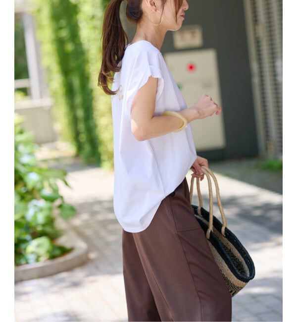 JOURNAL STANDARD relume「《追加3》刺繍ロゴフレンチTEE」|Tシャツ・カットソー|