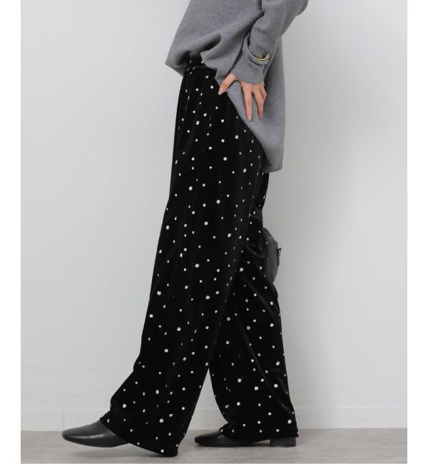 JOURNAL STANDARD relume「《WEB限定》小花刺繍ベロアパンツ」|その他|