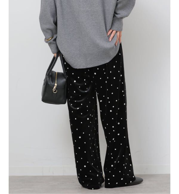 JOURNAL STANDARD relume「《WEB限定》小花刺繍ベロアパンツ」|その他|