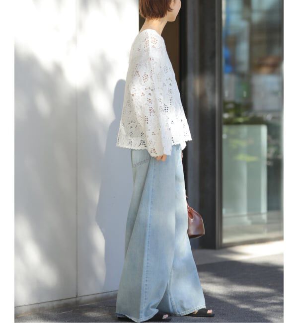 JOURNAL STANDARD relume「［26SS新作］エンブロイダリークロシェレースプルオーバー」|ニット・セーター|