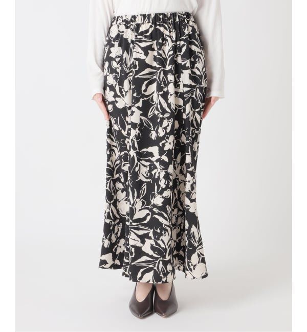 JOURNAL STANDARD relume「［26SS新作］バイカラーリーフプリントスカート」|スカート|