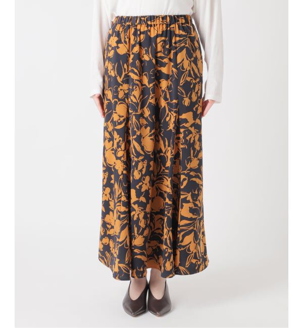 JOURNAL STANDARD relume「［26SS新作］バイカラーリーフプリントスカート」|スカート|