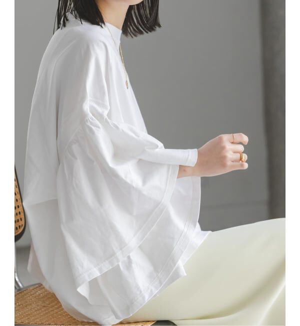 NOBLE「《追加》COG THE BIGSMOKE/コグザビッグスモーク LAURA GATHERED SLV TOP」|Tシャツ・カットソー|