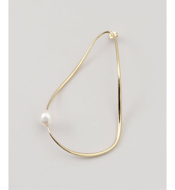  「STELLAR HOLLYWOOD/ステラハリウッド アシンメトリーフープピアス」|ピアス|