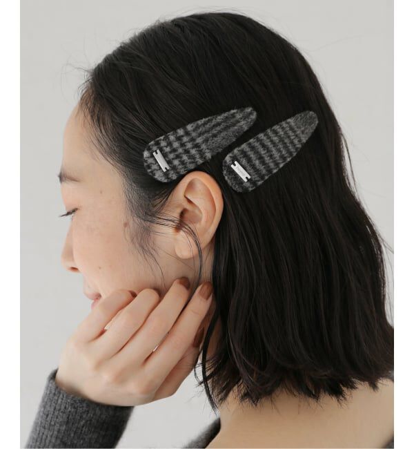 GRISE「heyep/ ヘイップ Plaid Hair Clips」|その他|