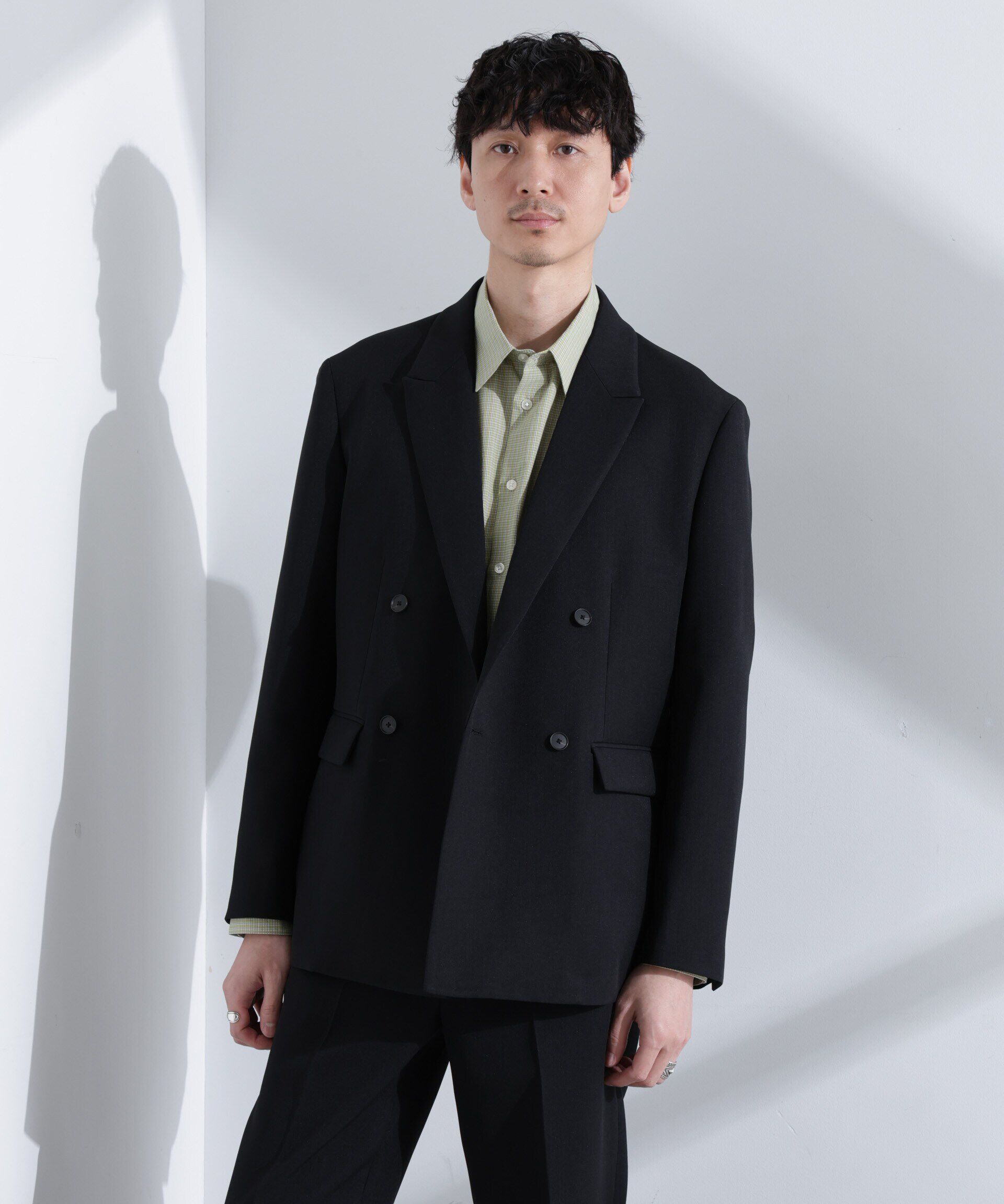 nano･universe「ReflaxR ダブルクロスウェザージャケット（セットアップ可）」|テーラードジャケット|