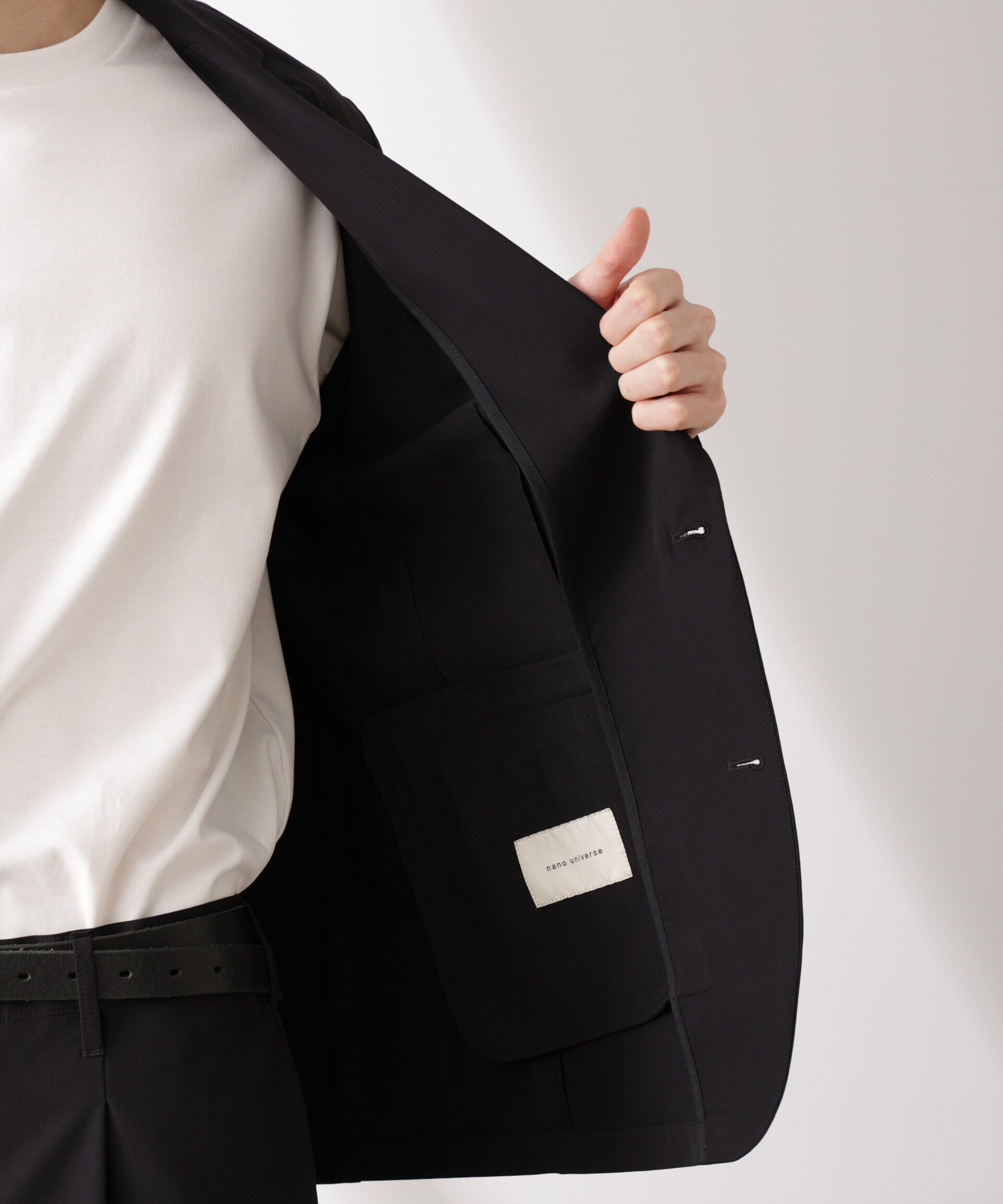nano･universe「ライトウェイトストレッチ ジャケット(セットアップ可)」|テーラードジャケット|