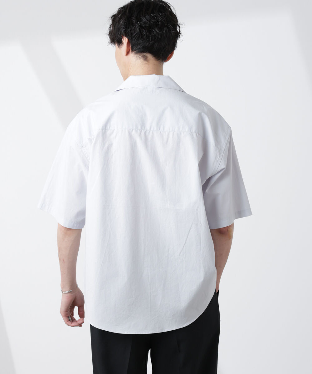 nano･universe「「大人のワイドシャツ」オープンカラー 半袖」|シャツ・ブラウス|