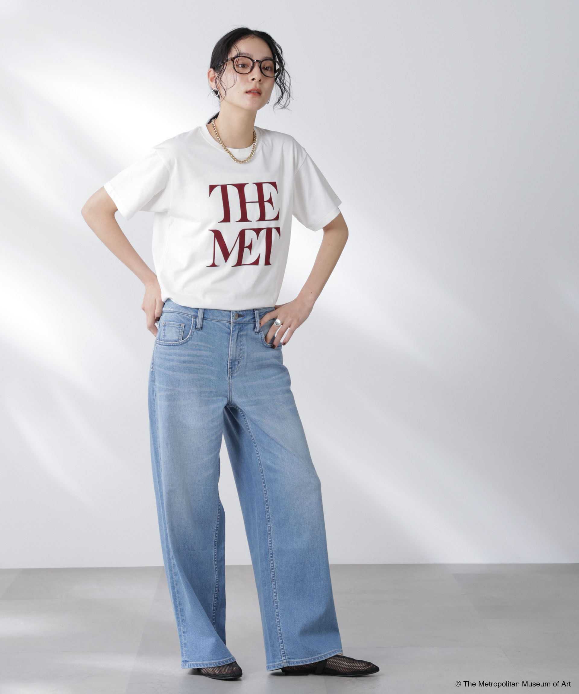 nano･universe「The Met 別注ロゴプリントTシャツ」|Tシャツ・カットソー|