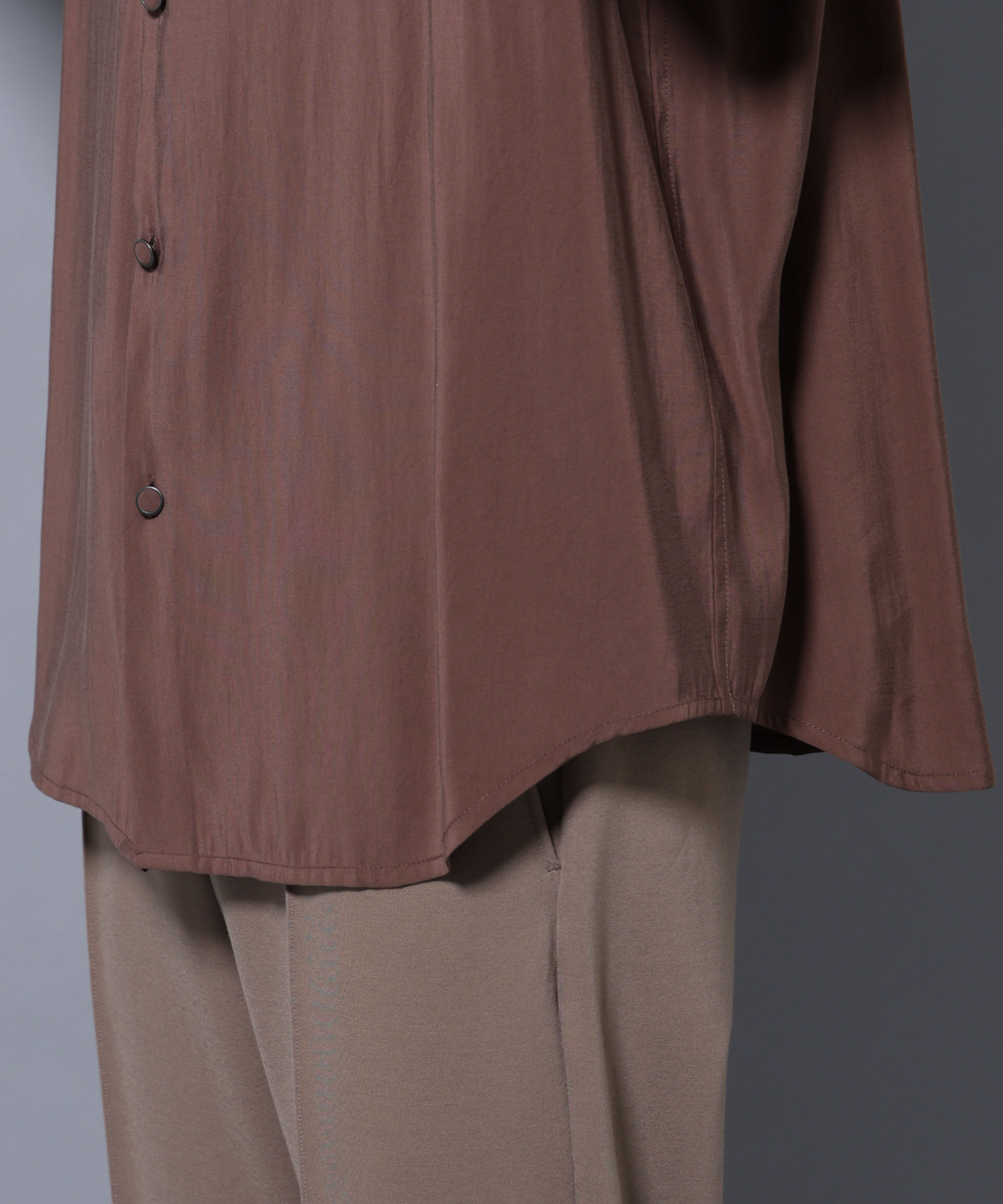 nano･universe「ヴィンテージライクレーヨンフィブリルシャツ」|シャツ・ブラウス|