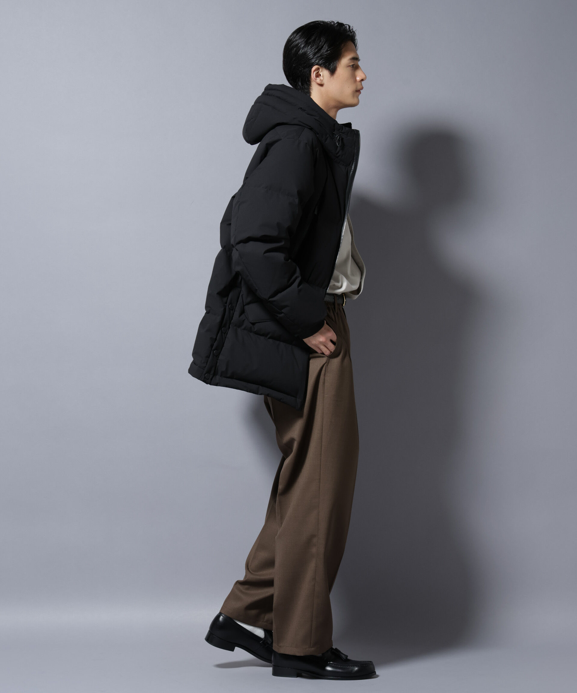 nano･universe「「大人のワイドパンツ」ドライギャバワイドイージースラックス」|チノ|