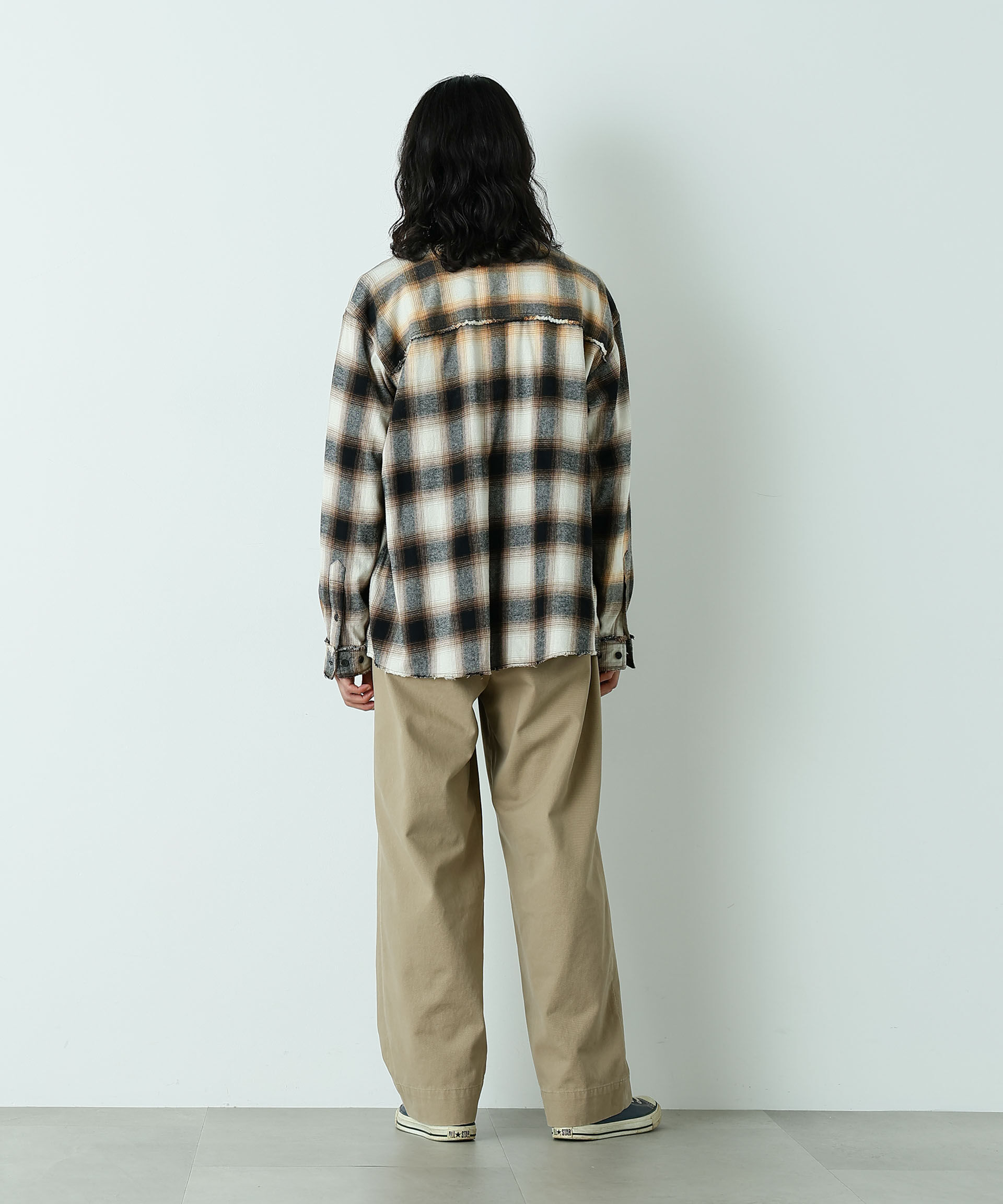 nano･universe「｢HOTEL PALACE｣ ヴィンテージライクオンブレチェックネルシャツ」|シャツ・ブラウス|