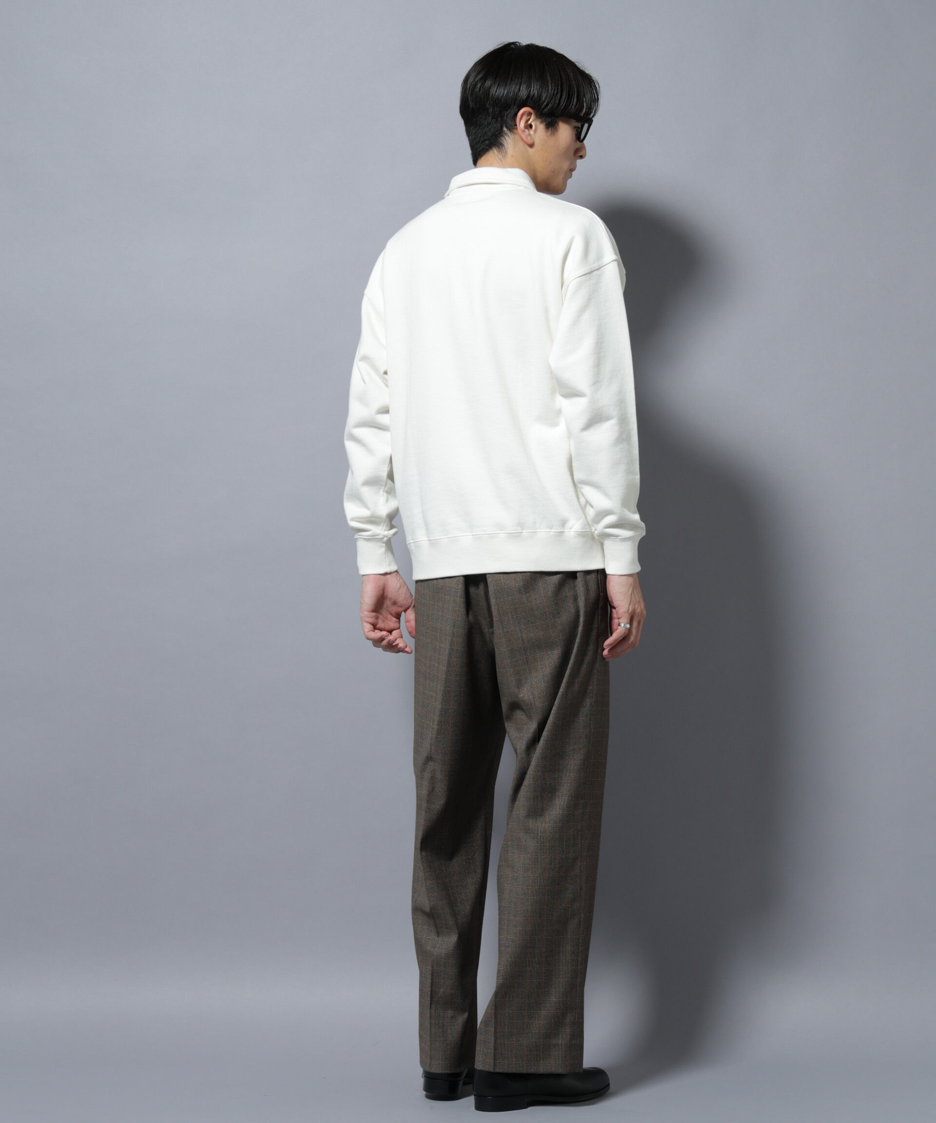 nano･universe「ヴィンテージライク ハーフZIPスウェット」|Tシャツ・カットソー|