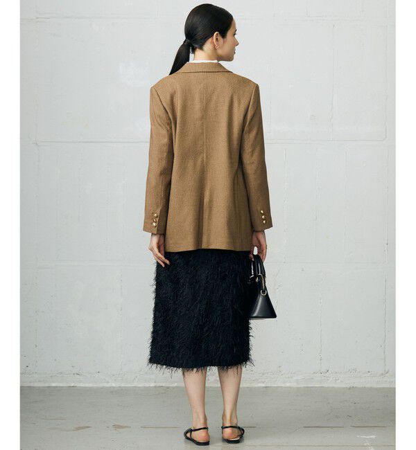 自由区「【SHIHOさん着用】シルクネップツイード ジャケット」|テーラードジャケット|