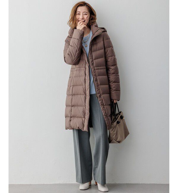 23区「【VERY掲載/新色追加】シレータフタ ロング ダウンコート」|ダウン|