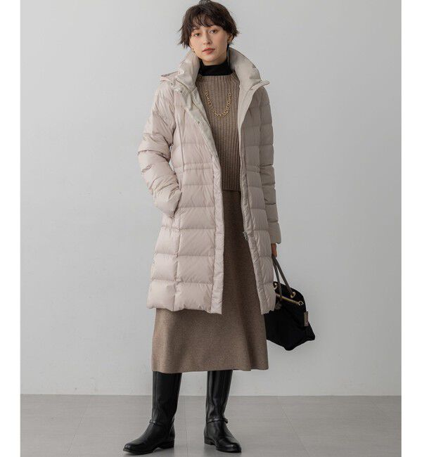 23区「【VERY掲載/新色追加】シレータフタ ロング ダウンコート」|ダウン|