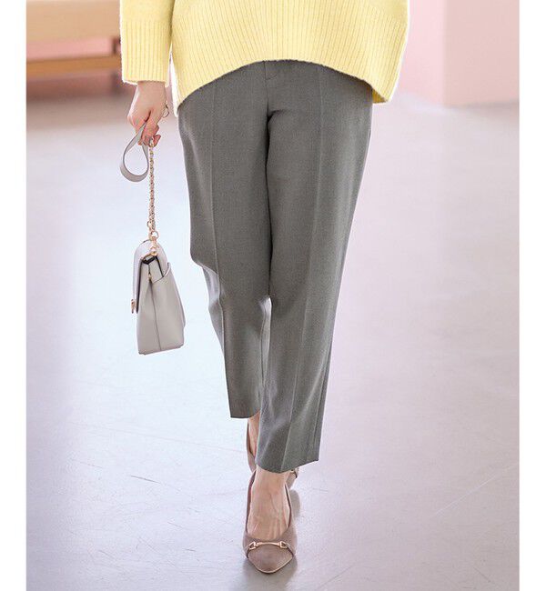 ANY SIS「【大人百花掲載 ヨンアさん着用】シリーズ累計7万本突破！サーモ2WAYストレッチ テーパードパンツ」|その他|ライトグレー