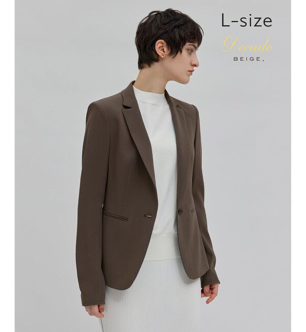 BEIGE,「【洗える・L-size】CINDY / テーラードジャケット」|テーラードジャケット|C.Gray