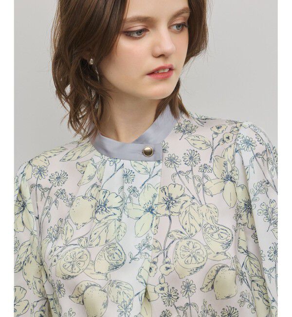 GRACE CONTINENTAL「フルーツフラワープリントトップ」|シャツ・ブラウス|