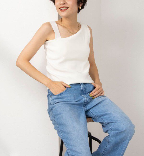 NOLLEY'S「◇【WEB限定】アシンメトリーカップ付きタンクトップ」|タンクトップ|