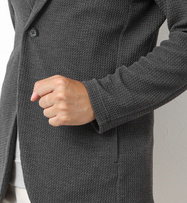 Stutostein「《ビジカジ対応》Relax Jogger Jersey ウォッシャブルテーラーCD」|カーディガン|