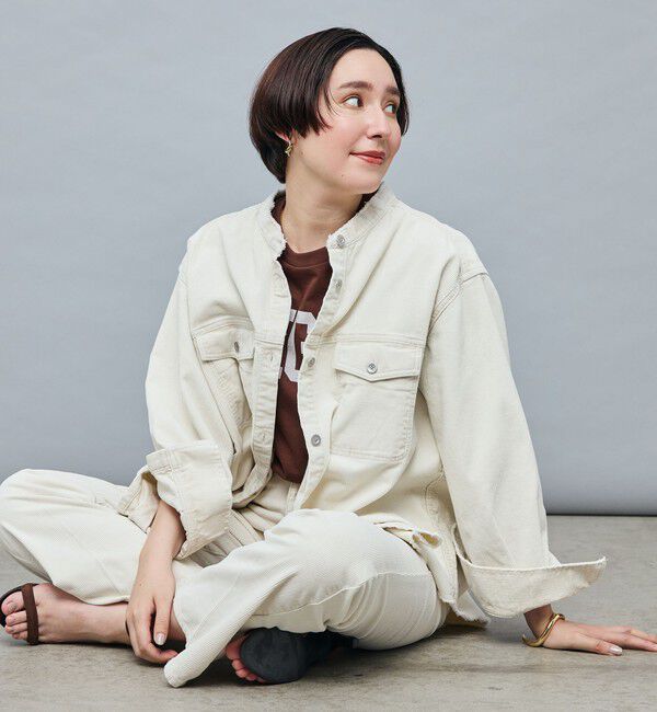 Rie Miller「【RM denim】硫化染コーデュロイシャツジャケット」|シャツ・ブラウス|
