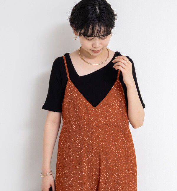 Rie Miller「ウォッシャブルシーチングプリントオールインワン」|オールインワン|