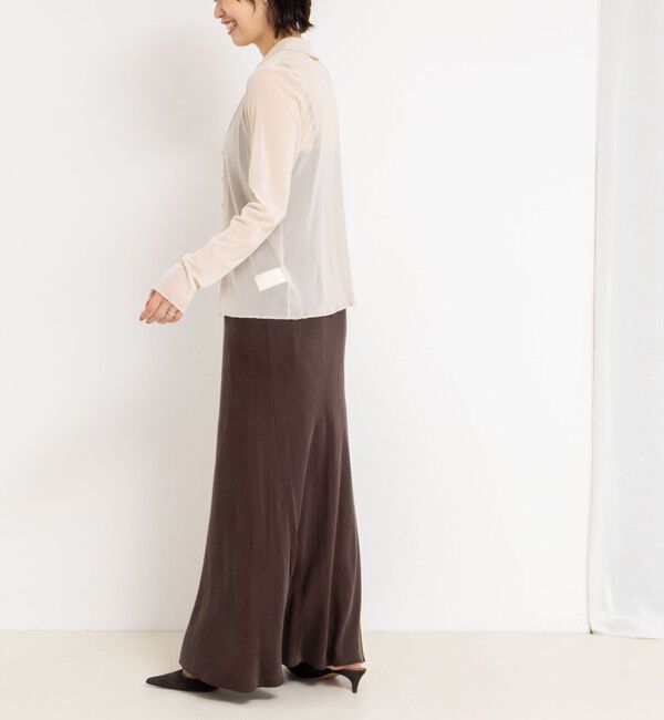 NOLLEY'S「チュール衿付きカットカーディガン」|カーディガン|