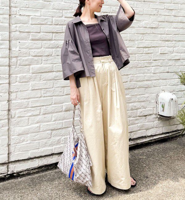 NOLLEY'S「《セットアップ対応》袖フレアボリュームシャツ」|シャツ・ブラウス|