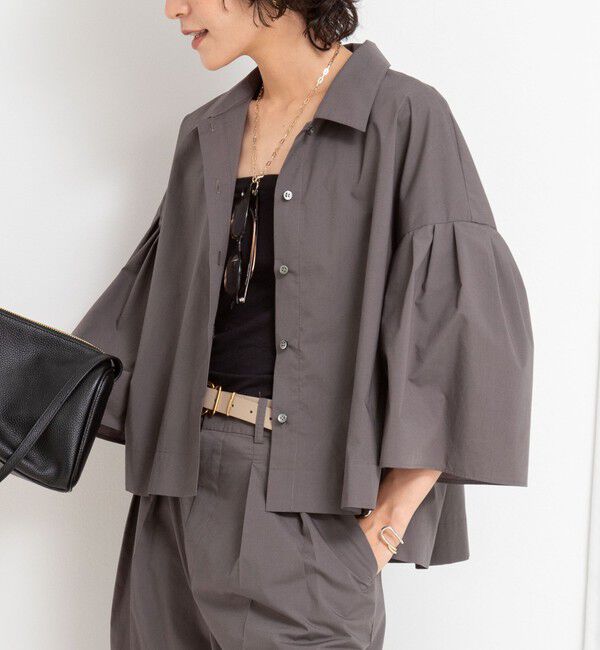 NOLLEY'S「《セットアップ対応》袖フレアボリュームシャツ」|シャツ・ブラウス|