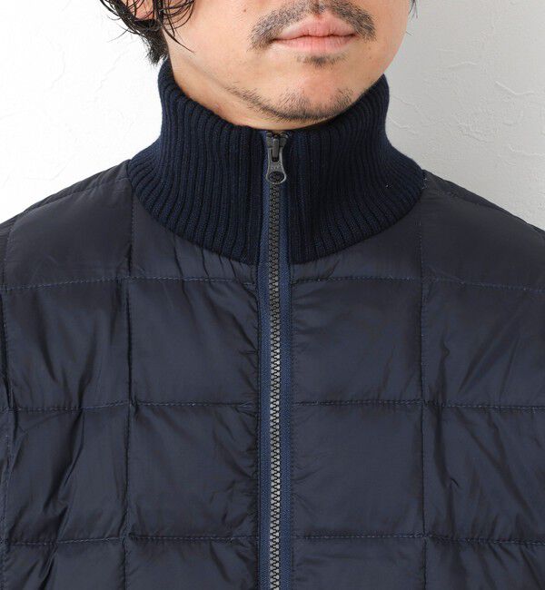 NOLLEY'S goodman「【TAION/タイオン】別注HI NECK DOWN JKT WITH SLEEVE KNIT 25AW」|ブルゾン・スタジャン|