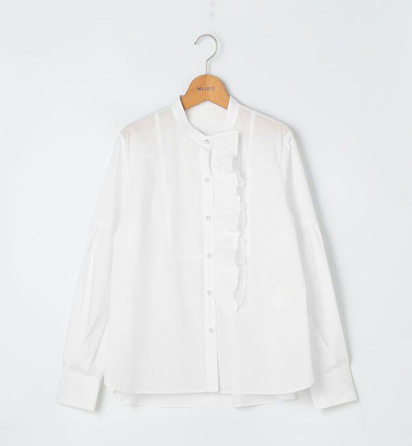 NOLLEY'S「パール釦ビブヨーク4WAYフリルブラウス」|シャツ・ブラウス|